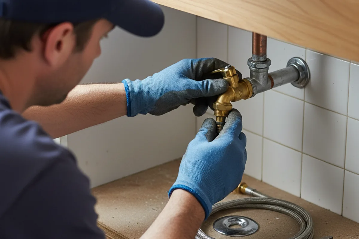 Shutoff valve and fitting work during Faucet and Fixture Repair in Port Leyden